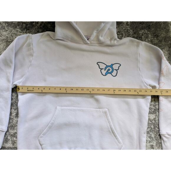 Peloton X Brittany Allen Hoodie Womens White Sweater Pullover Ladies - Large USA - Picture 13 of 16